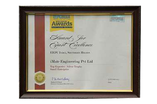 Achieved TOP EXPORTER - Silver Trophy Award From EEPC